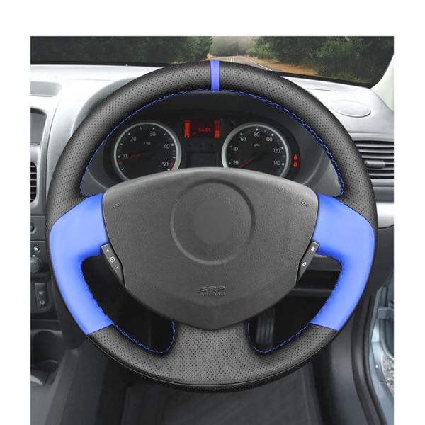 MEWANT For Renault Clio 2 Twingo 2 Logan 1Sandero 1 New Fashion Fashion Automobile Vehicles Steering Wheel Cover Pu Leather