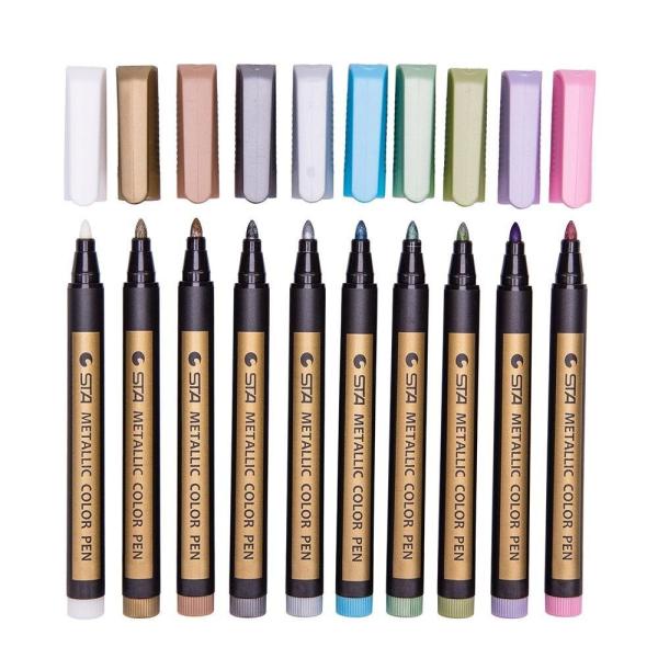 Hot selling glitter color metallic wine glass marker