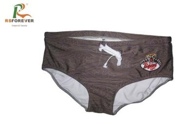 High Waisted Mens Bikini Swimwear Plus Size Elastane Sublimation Customized Style