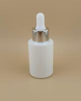 Bouteille à goutte-à-goutte blanche mate ronde K-GBL30 pour Essence