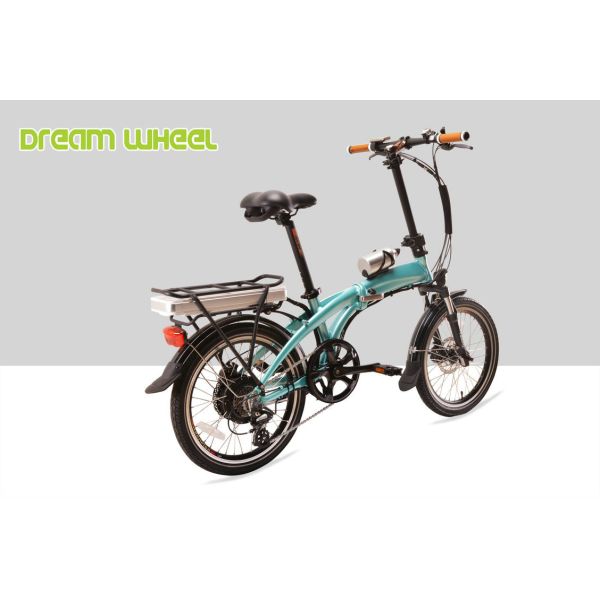 32km/h Electric Folding Bike , Electric Folding Bicycle With Pedal Assist System