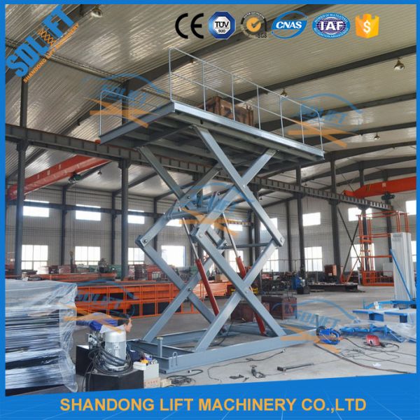 5M Home garage Car Lifting Equipment , Scissor Car Parking Lifts with CE TUV