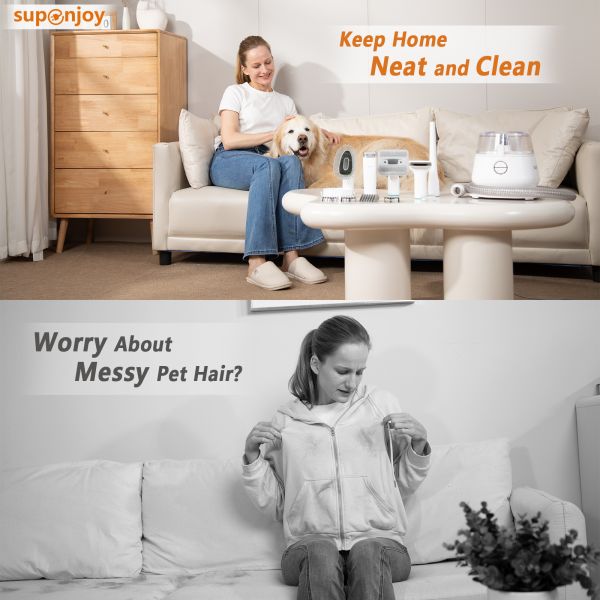 Bajo ruido 5 en 1 Kit de limpieza de mascotas con acero inoxidable