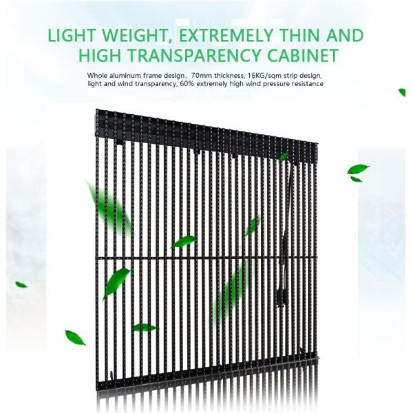 P25 Outdoor LED Curtain , LED Mesh Screen 7000cd/Sqm 10000H MTBF