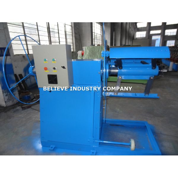 Electric Decoiler 3000kg Capacity Type For Fasten & Uncoil Small Steel Coils