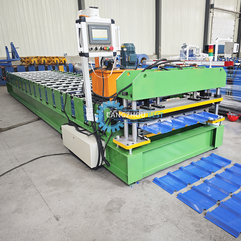 Высокоскоростная Колумбия Популярный дизайн IBR трапециевидная крыша панель листов рулон формирования машины