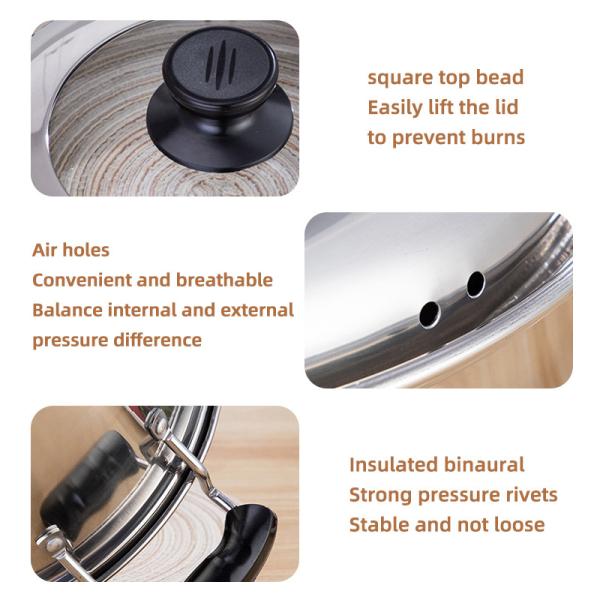 Best Sale Cooking Soup Pot Kitchen Stainless Steel Soup & Stock Pot With Visual Pot Lid