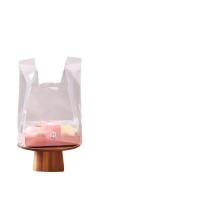 Contact avec les aliments T-shirt poly transparent sacs d'épicerie en plastique gilet polyéthylène style