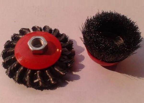 115mm M14 Bevel Brush Knot Wire Steel Wire Brush for Weld Cleaning Rough Surface