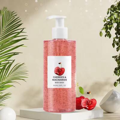 OEM Red Cherry Scrub Body Care Moisturizing Whitening Exfoliating Body Wash Pores