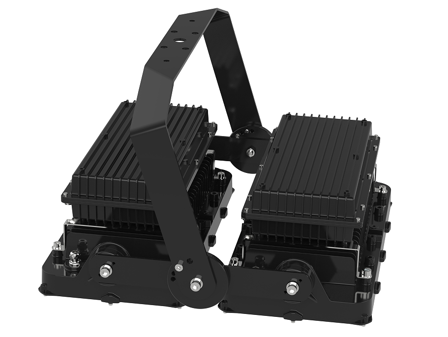 12kg LED luces de alta bahía Osram Chip y material de vidrio templado de aluminio para la industria