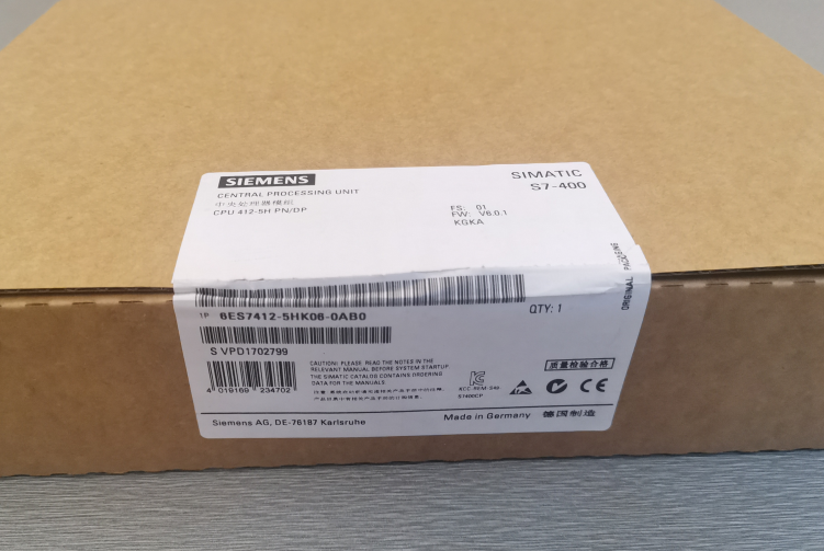 6ES7412-5HK06-0AB0 SIMATIC Siemens S7 400 Cpu 412-5H 512 KB Program 1 MB