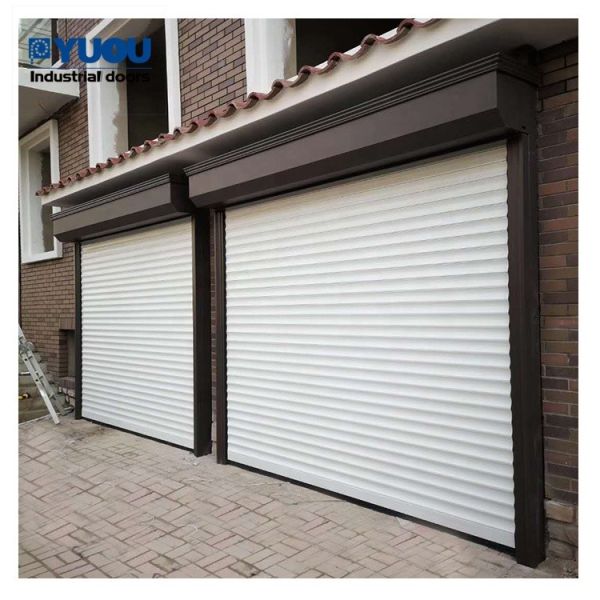 Garage 6m Aluminium Roller Shutter Doors manual electric 50dB Sound insulation 60HZ
