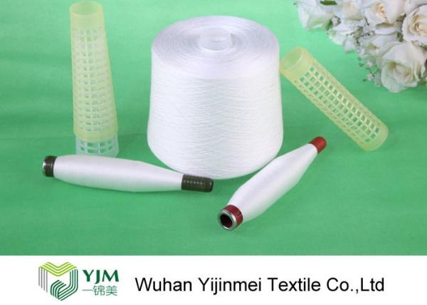 Raw White 20/3 Polyester Spun Yarn For Sewing Leather Products