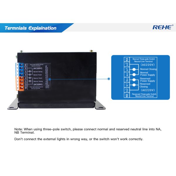 High-Performance 4P 16-125A Automatic Transfer Switch For Generator Changeover Switch