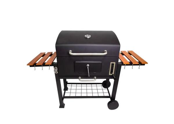 Foldable Freestanding Charcoal Grills Portable Barbecue Side Tables Smoker 79.4 Lbs