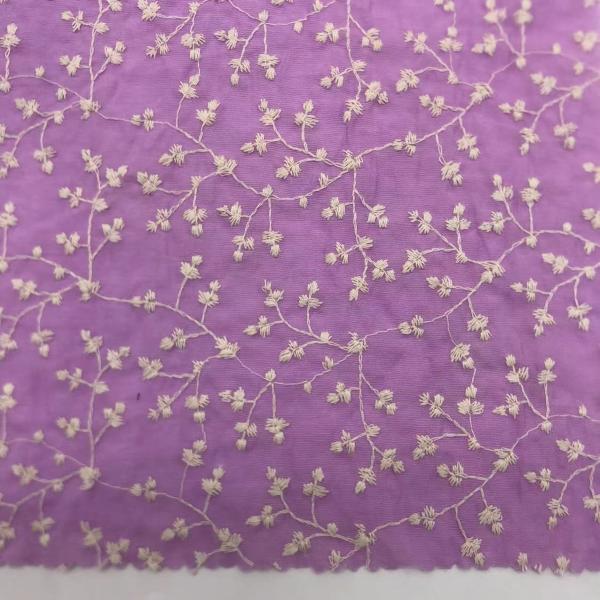 Cotton Printed Embroidery Fabric  For Garment M04-LK017