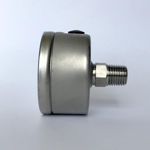 2 160 psi Axial Mount Manometer 1/4 NPT Oil Filling All Stainless Steel Pressure Gauge