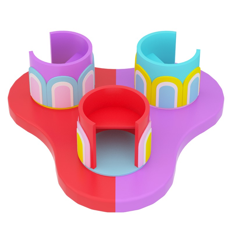 Coffee Cup Climbing Soft Play Tunnel Custom With Flame Retardant Rebound Sponge