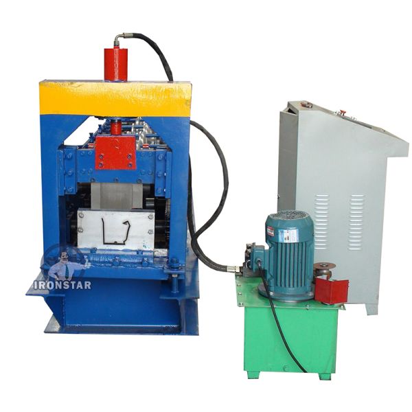 “Ironstar Aluminium Galvanized Steel Sheet K Gutter Roll Forming Machine K Style Gutter Making Machine”