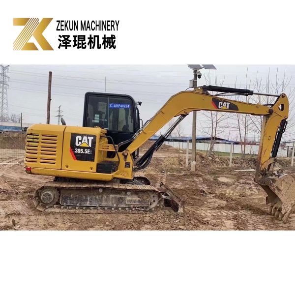Usado CAT 305.5E2 Mini Excavadora Trazado 305.5 5380 KG Peso de la máquina 32KW Potencia