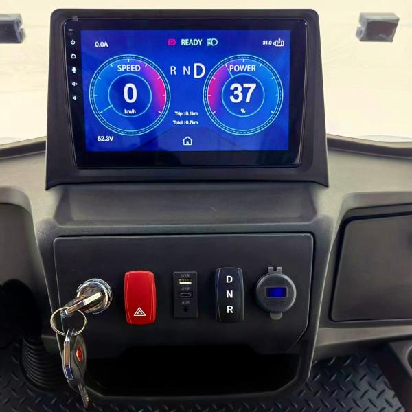 Carrinho de golfe elétrico de 4 rodas e 4 lugares novo desenho legal de rua Carrinho de golfe EV de célula de chumbo