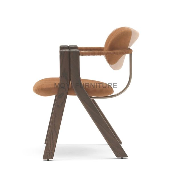 Traditional French Style Velvet Upholstered Backrest Dining Room Chairs Luxury Solid Wood Restaurant Wedding Chair for Hotel