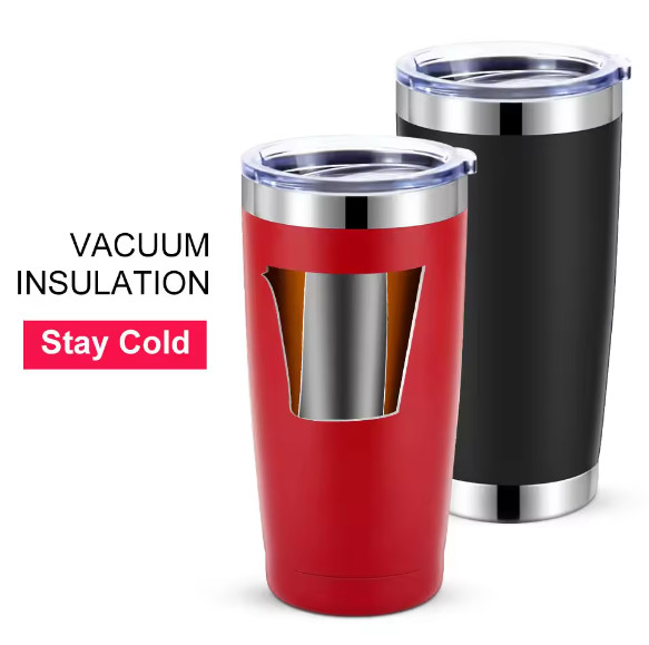 20 OZ Stainless Steel Insulated Wine Tumbler Sustainable Powder Coated