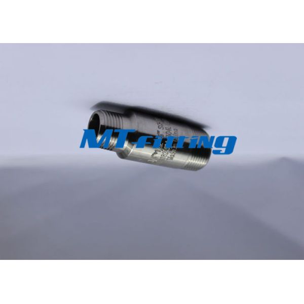 Swage Nipple Forged High Pressure Pipe Fittings , S31803 / S32750 Duplex Steel Pipe Fitting