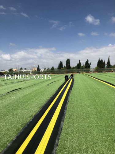 Children Safety Playground HIC Rubber Shock Pad No Absorbing Water Yellow Customized Thickness of various purpose(图5) Ударная подушка под искусственной травой толщина 25 мм 30 мм 40 мм