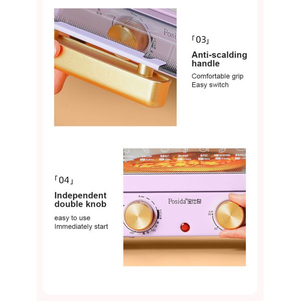 750W Toaster And Toaster Ovens 12L 220V Japanese Style Mini