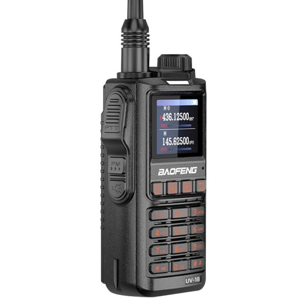 Baofeng UV-18H NOAA GPS Handheld Radio with 10 Days Battery Life Walkie Talkie for Outdoor Use