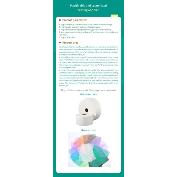 H14 Melt Blown Filter Paper PP Melt Blown Non Woven Fabric