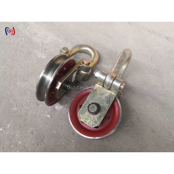 Hoisting Point Block for Transmission Line Construction | 50–80KN Heavy Duty Lifting Pulley