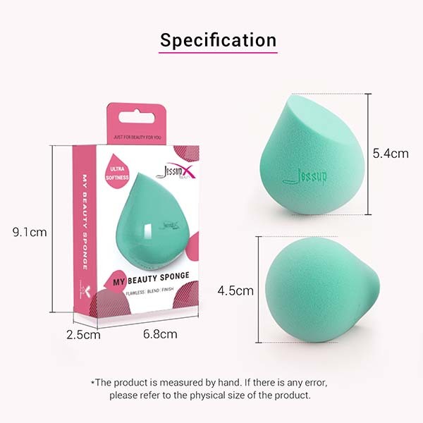 Durable Beach Glass Makeup Puff Sponge Latex Free Foam Mini Beauty Sponges