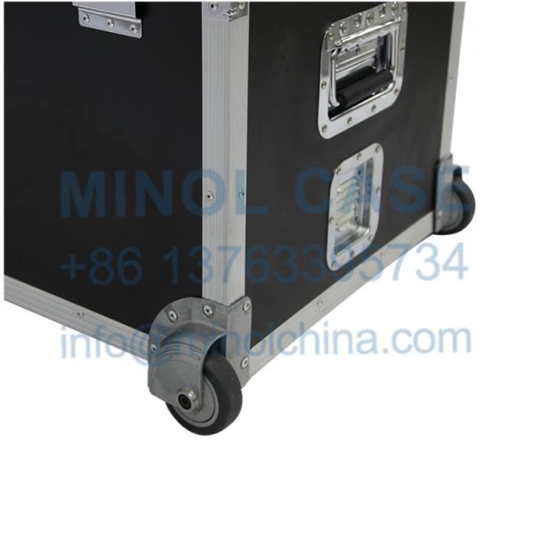 Aluminum Fireproof Transport Flight Road Case With Wheels