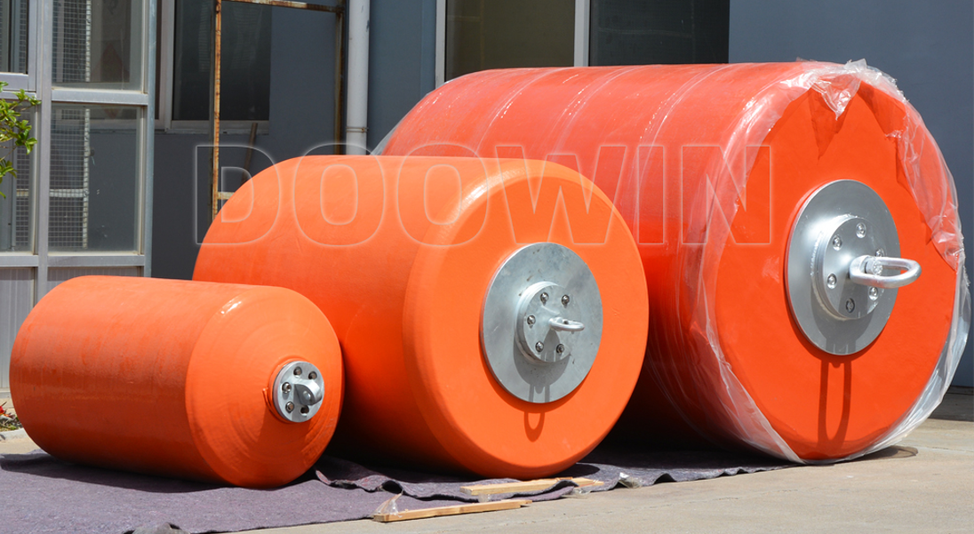 Offshore Large Mooring Buoys , Cylindrical Marine Mooring Buoy