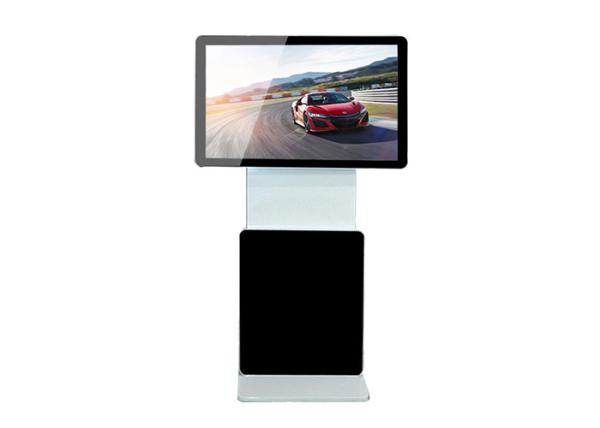 Free Standing Advertising Display , Indoor Ultra Thin Touch Screen Display Stand