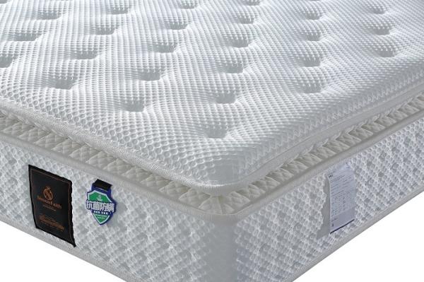 Medium Firm Pocket Spring Mattress With Ice Silk Top Natural Latex Foam