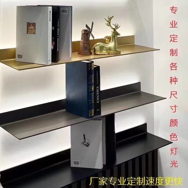 Wall Mounted Kitchen Storage Shelf Black Kitchen Rack Metal Storage Rack for Household