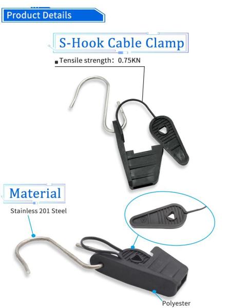 Accesorios de sujeción de fibra tipo S