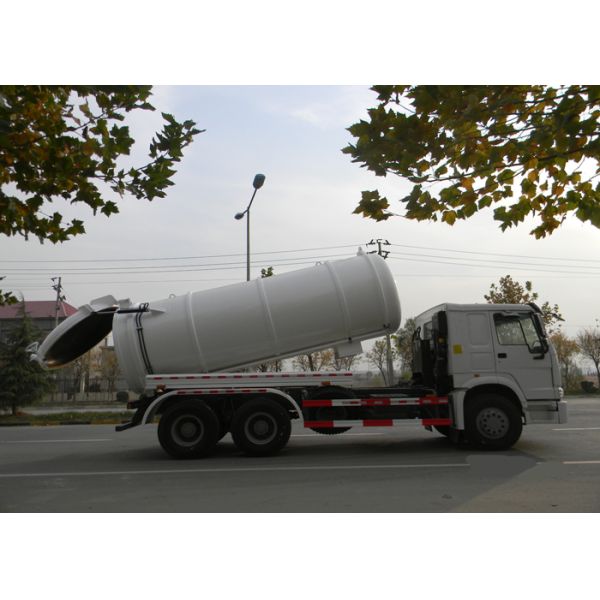 тележка всасывания нечистот 20CBM LHD 336HP с помогающим экономить время вачуумным насосом