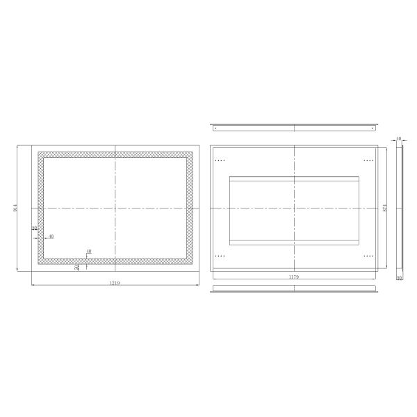 Сенсорный сенсор LED зеркало полной длины Легкое обслуживание спальня с фонарями