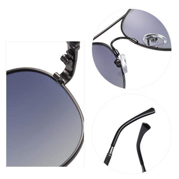 Men Women Metal Aviator Sunglasses Super Elastic Memory Metal