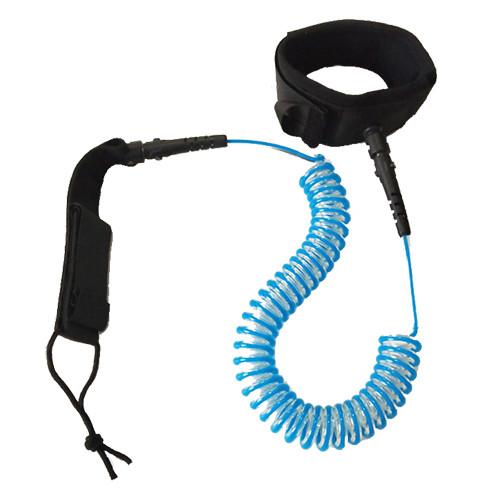 Foot Rope ROHS 10FT Coiled Surf Board Leash 7.0MM Cord