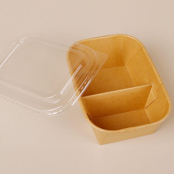 115 X 90 X 35mm Film Coated Brown Kraft Boxes 280gsm Coffee