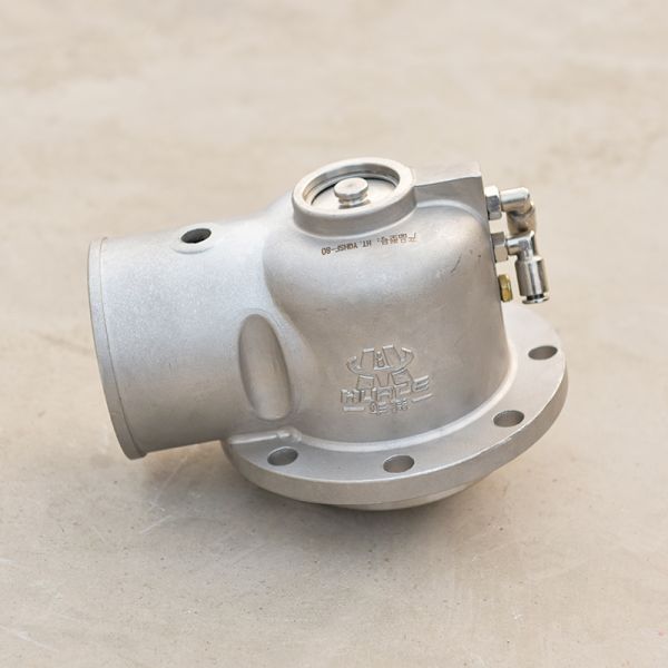 Válvula de recuperación de aceite y gas de acero inoxidable de pie para cisterna con diseño y pie, presión nominal 0.4Mpa