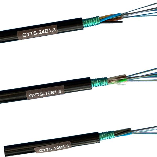 Professional GYTS 12 Core Armored Fiber Cable Enhanced Tensile Strength Ideal for Duct and Underground Installation