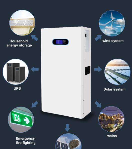 Bateria solar montada em parede LiFePo4 100ah 200ah 5kwh 10kwh Bateria de lítio 48V