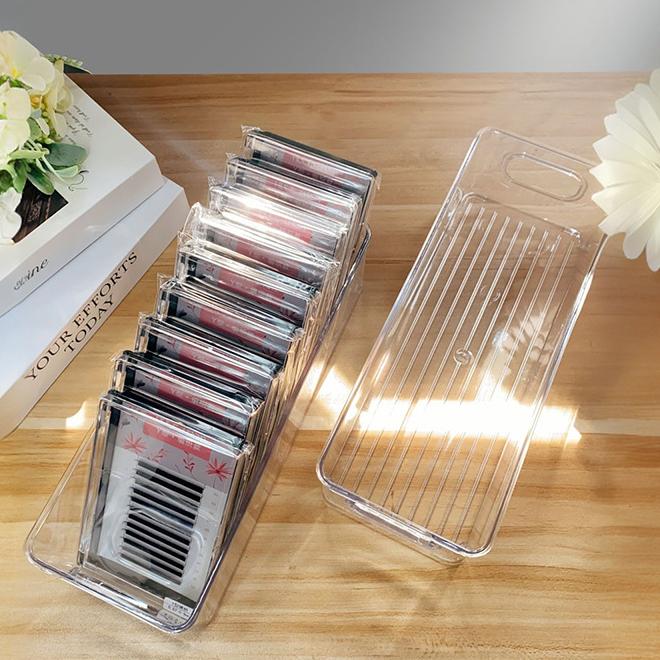 Acrylic Desktop Storage Box Transparent Thickening Student Dormitory Cosmetics Snacks Sundry Sorting Device